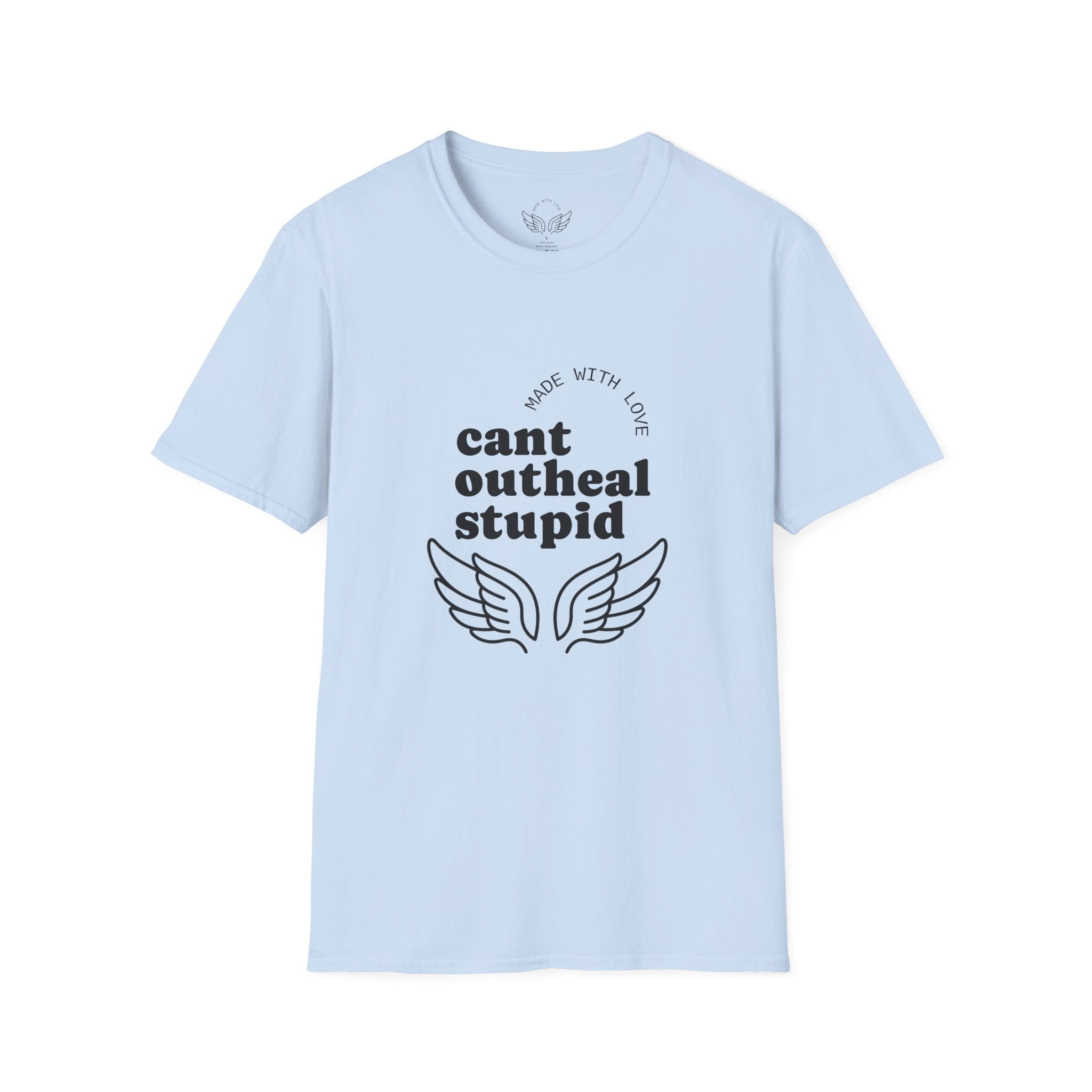 Cant Outheal Stupid — Overwatch Mercy T-Shirt