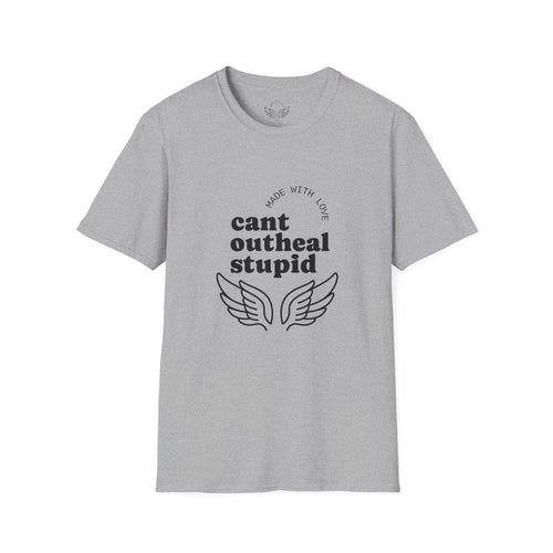 Cant Outheal Stupid — Overwatch Mercy T-Shirt