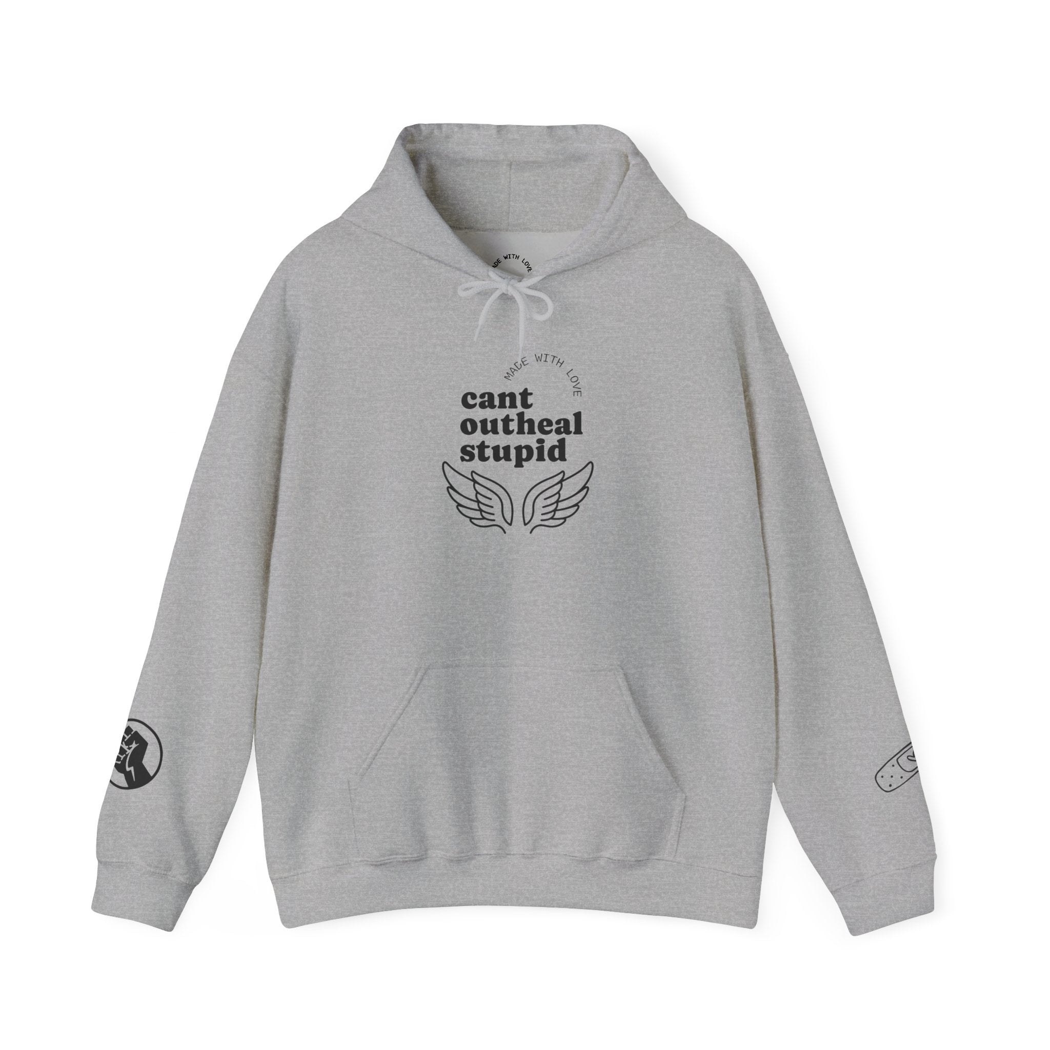 Can't Outheal Stupid — Overwatch Mercy Hoodie