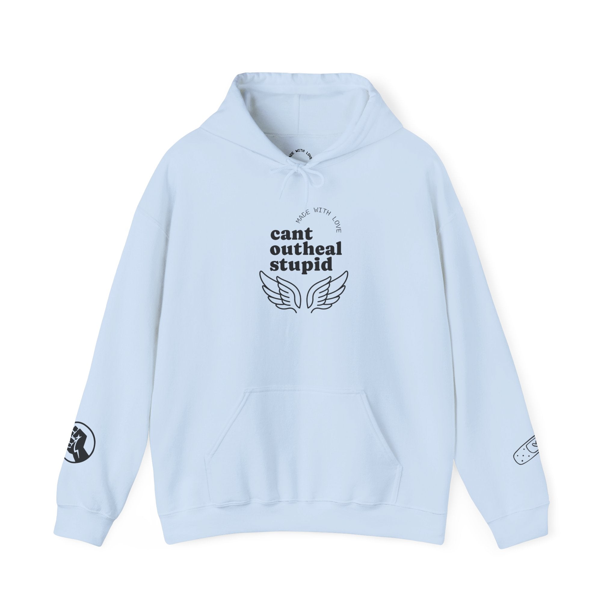 Can't Outheal Stupid — Overwatch Mercy Hoodie