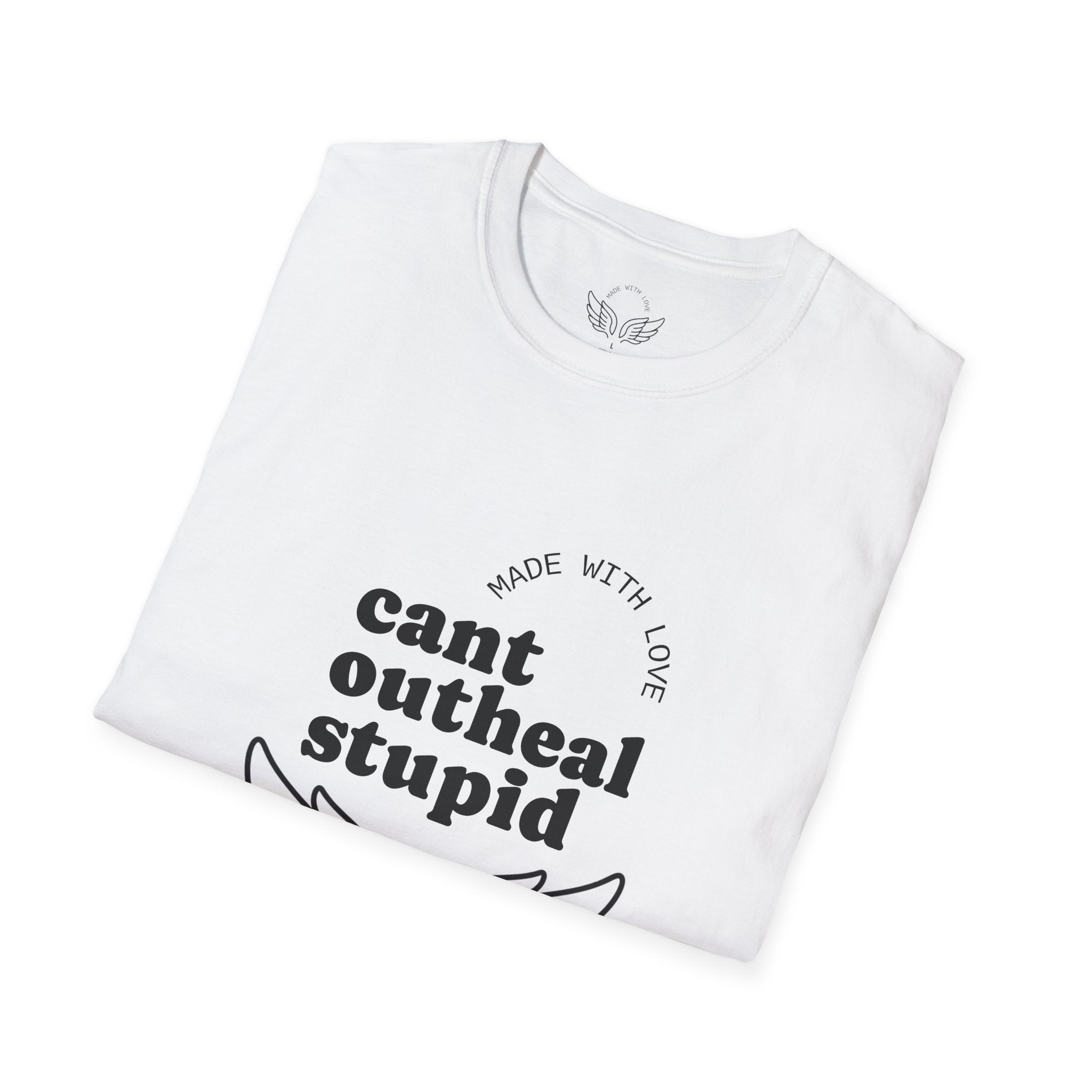 Cant Outheal Stupid — Overwatch Mercy T-Shirt