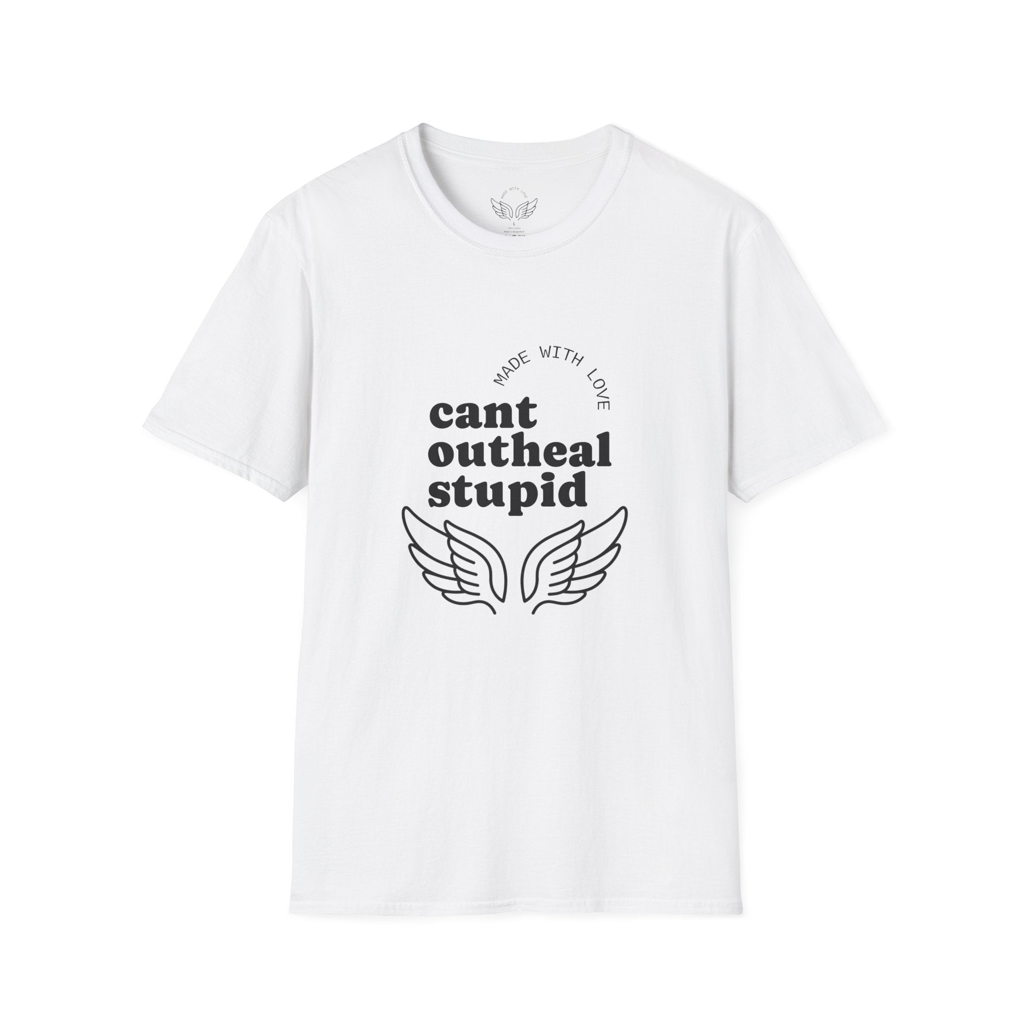 Cant Outheal Stupid — Overwatch Mercy T-Shirt